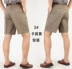 Mùa hè ăn mặc trung niên phù hợp với quần short nam năm quần cộng với phân bón XL bông quần âu cao eo lỏng quần