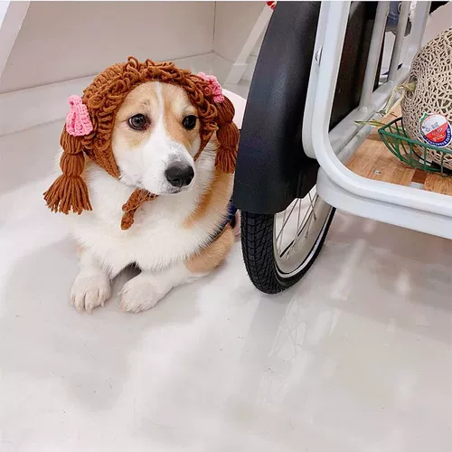 Шапка, милый шлем с косичкой, аксессуар для волос