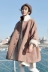 Mùa thu đông 2018 phiên bản Hàn Quốc mới của người đàn ông nhỏ bé len lông ngắn lông cừu cộng với áo khoác nhung nữ tartan áo dạ dài nữ Áo Hàn Quốc