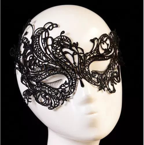 Рождественская маска, сексуальная черная кружевная вуаль для принцессы, выпускной вечер