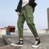 Quần nam phiên bản Hàn Quốc của xu hướng hip hop chân chín quần thủy triều thương hiệu quần giản dị quần harem quần yếm