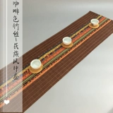 Zen Bamboo Tea State японский стиль бамбук бамбук бамбук бамбук бамбук бамбука бамбука таблица хлопчатобумажная одежда чайная галочка горячая подушка подушка.
