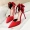 Mùa hè 2019 từ mới khóa Baotou net đỏ hoang nhỏ cô gái Pháp tươi cao gót cao gót nhọn - Sandal