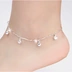 Phiên bản Hàn Quốc của thời trang mạ bạc 925 sterling chuông mờ hạt vòng chân nữ chuyển hạt phụ kiện thời trang đơn giản lắc chân nữ thủ công Vòng chân