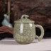 men ngọc Long Tuyền trà chén trà chén món quà cuộc họp cốc cốc cốc gốm với nắp hộ gia đình lớn chén gốm Trà sứ