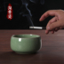 Longquan men ngọc gốm rửa chén lớn bút rửa chén kung fu trà thiết lập trà lễ hoa nồi Trà sứ
