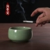 Longquan men ngọc gốm rửa chén lớn bút rửa chén kung fu trà thiết lập trà lễ hoa nồi bình trà cổ Trà sứ