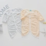 Quần áo bé tu sĩ sơ sinh bé sơ sinh 03-6 tháng bé áo choàng bướm romper cotton xuân hè - Áo liền quần bodysuit cotton cho bé