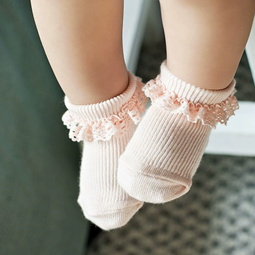 Детские летние хлопковые нескользящие носки для принцессы для раннего возраста