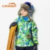 Camkids áo khoác trẻ em lạc đà nhỏ bé mùa đông cộng với quần áo nhung ấm áp ngoài trời trong chiếc áo khoác trẻ em lớn chống gió