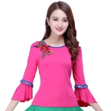 Летний танцующий костюм, короткий рукав, для среднего возраста