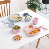 Экологичная посуда для кормления, комплект, детская обеденная тарелка домашнего использования, форма