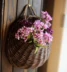 Wicker tường treo bình hoa giỏ hoa chậu hoa ban công hoa đứng tường treo vật liệu tự nhiên vòng vườn thùng trồng cây Vase / Bồn hoa & Kệ