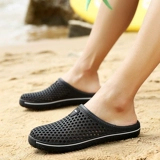 Летние дышащие сандалии для влюбленных, пляжная обувь, тапочки