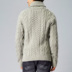 Vintage dày que đan xoắn áo len dày InPark giá trị nam kích thước lớn mỏng màu xanh lá cây cổ áo len cardigan áo nam Cardigan