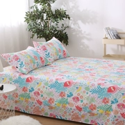 ins ròng đỏ một mảnh tất cả bằng cotton twill dày đôi 1.51.82.0m sinh viên giường tờ Độc phim hoạt hình - Khăn trải giường