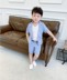 Trẻ em chủ nhà phù hợp với cậu bé tay ngắn phù hợp với bộ đồ mùa hè Cậu bé đẹp trai - Váy trẻ em quần áo em bé Váy trẻ em