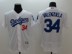 MLB Dodgers Jersey Dodgers Đồng phục bóng chày 34 VALENZUELA Đào tạo thi đấu tay áo ngắn màu xanh và trắng - Thể thao sau bộ adidas nữ cộc tay Thể thao sau