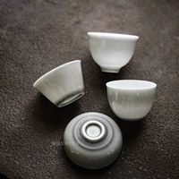 Вэнь сказал | дым серая чашка японская простота легкая полупрозрачная керамическая керамика тонкая плода вин бокал одиночная чашка кубка кунг -фу чашка