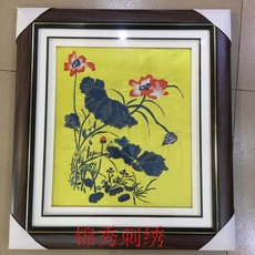 Парча Мао 原创新中式中国风玄关装饰画书房荷花莲花荷叶壁画挂画