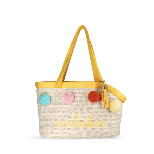 Японская сумка, соломенный портативный рюкзак для выхода на улицу на одно плечо, барсетка