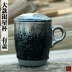 Dung lượng lớn Jianyao Jianye Jianyang cầm tay cốc văn phòng Bộ tách trà bằng gốm có nắp lọc Mug Cup - Trà sứ