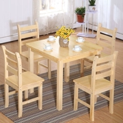Tất cả bàn ăn và ghế gỗ kết hợp hiện đại tối giản vuông 4 người 6 hộ gia đình căn hộ nhỏ ăn vuông bàn phân - Bàn