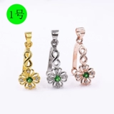 Защитный амулет, пряжка, застежка, аксессуары, изумрудная большая подвеска из воскового агата из нефрита, серебро 925 пробы