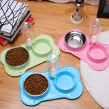 Собачья чаша кошачья чаша двойная миска с автоматической питьевой водой кошачья чаша для кошачья кормушка