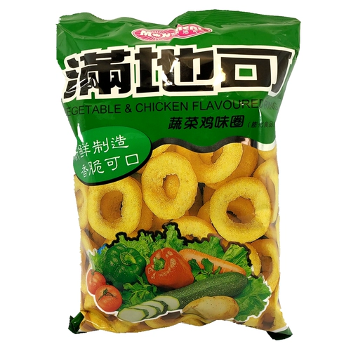 После 80 -х годов старые закуски полны овощной куриной аромат Круг 75G Один продукт кальмар Круг Офис Случайная пища
