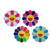 Nhà sản xuất trang sức Thanh Đảo Nhật Bản Murakami Bảy màu hoa mặt trời giọt Trâm Corsage Phụ kiện kim loại Huy hiệu
