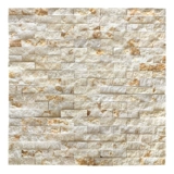 米黄色石材马赛克墙贴大理石金碧断面吧台背景墙艺术砖卫生间阳台