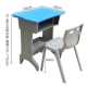 Стол Blue High School High School (кожаное изображение)+стул