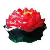 Yongcheng Wax Ploating Water Pack Crystal Landscape Lotus Lotus Latus Land Желаем желать молиться за предоставление фонаря Лотос Лотос Свеча