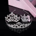 Trẻ em Hàn Quốc mũ món quà sinh nhật thiết lập công chúa vương miện rhinestone vương miện headband cô gái kẹp tóc chải tóc phụ kiện tóc băng đô turban Phụ kiện tóc