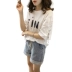 Thai sản Hàn Quốc phiên bản của XL phụ nữ mang thai T-Shirt ngắn mùa hè nửa tay áo sơ mi chất béo mm là mỏng nữ ngắn tay t-shirt phụ nữ mang thai áo dài bầu Áo thai sản