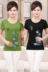 Trung niên và phụ nữ cao tuổi của mùa hè phương thức bông ngắn tay T-Shirt 40-50 tuổi mẹ nạp mùa hè kích thước lớn áo sơ mi cotton mỏng những bộ đồ mặc nhà thanh lịch tuổi trung niên Phụ nữ cao cấp