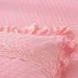 Vỏ gối bằng cotton đôi 2 Gói Hàn Quốc có vỏ gối bằng vải bông Vỏ gối màu be dày màu hồng tím - Gối trường hợp gối văn phòng Gối trường hợp