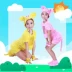 Ngày của trẻ em lợn con sarong trang phục động vật ba trang phục múa lợn hạnh phúc lợn phù hợp biểu diễn - Trang phục