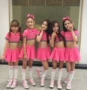 Trang phục mới dành cho trẻ em đường phố nhảy múa jazz nhảy phù hợp với trang phục Li Qi cô gái màu hồng với váy xếp li - Trang phục đồ bộ cho bé gái