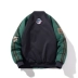 NASA chung Mỹ nối bóng chày độn áo khoác nam triều dày thương hiệu thu đông áo khoác bomber dáng rộng áo khoác độn bông