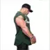 Cơ bắp tập thể dục brothers cotton vest nam thể thao chạy đào tạo phần mỏng không tay vest vest vai T-Shirt mùa hè