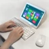 Điện thoại di động máy tính bảng chuyên dụng chuột bàn phím không dây Bluetooth có chân đế - Phụ kiện máy tính bảng
