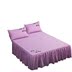 giường Net bông đỏ một mảnh giường váy bedspread Simmons bảo vệ tay áo bông đặt đơn đôi 1.5m1.8m mới - Váy Petti ga giường có viền Váy Petti