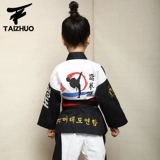 Детская быстросохнущая летняя летняя одежда для тхэквондо подходит для мужчин и женщин, в корейском стиле, длинный рукав
