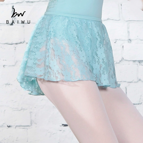 Детская кружевная мини-юбка для тренировок, юбка, эластичная талия