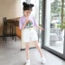 Quần short denim bé gái 2019 hè mới trẻ em lớn Phiên bản Hàn Quốc quần áo trẻ em phần mỏng quần nóng trẻ em quần lửng - Quần jean Quần jean