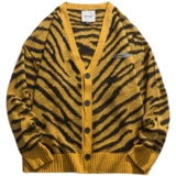 Осенний трикотажный кардиган, рубашка в стиле хип-хоп, свитер для влюбленных, куртка, в американском стиле, оверсайз