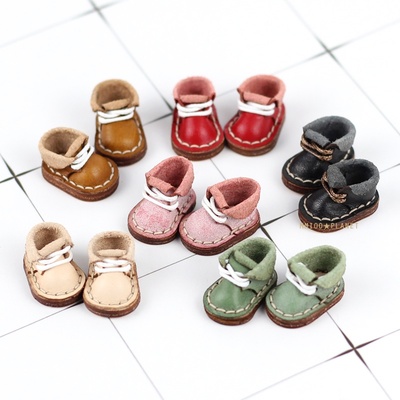 taobao agent OB11 baby shoes baby handmade cowhide shoes Holala boot body9 body GSC DDF