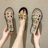 Слайдеры, тапочки, летняя пляжная универсальная обувь, популярно в интернете, 2022, пляжный стиль